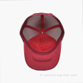 Cappello per camionista rosso ricamato personalizzato